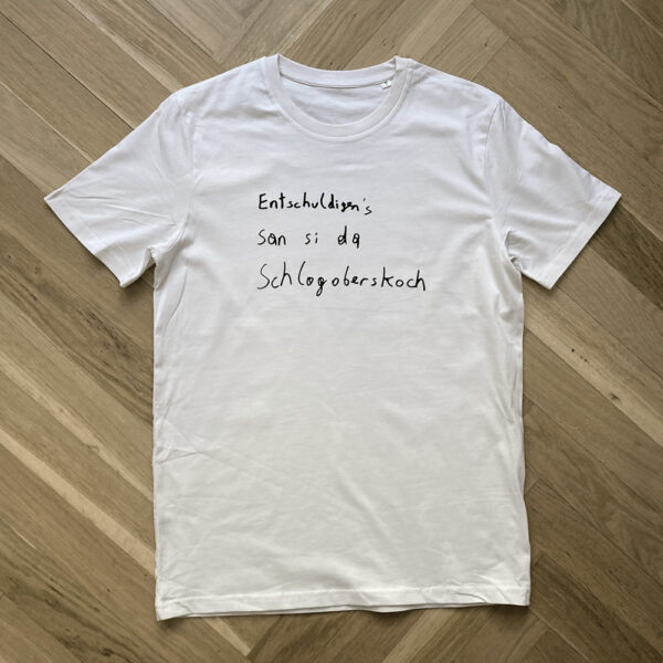 T-Shirt "San si da Schlagoberskoch" white